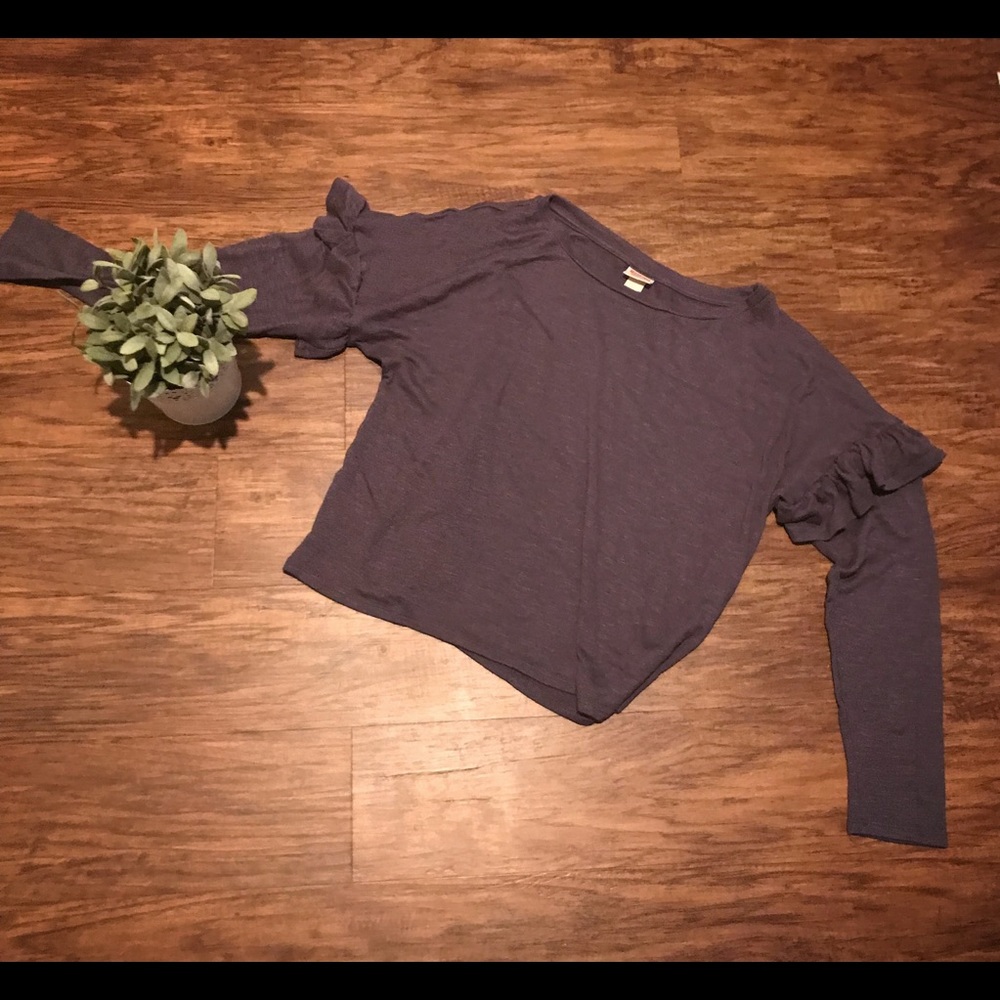 Ruffle Sleeve Sweater
